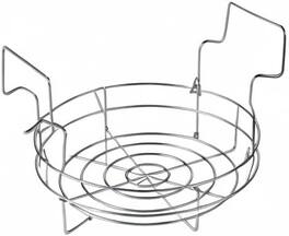 Cook N Home - Professional 12-inch Stainless Steel Steamer Canning Rack, Holds 8 Pint or 7 Quart Jars - Silver