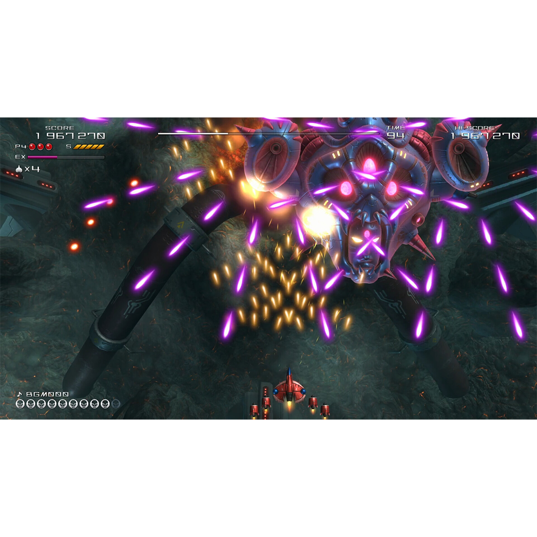 SCORE 1 967 270  
TIME 94  
HISCORE 1 967 270  
PU 4  
EX 4  
S  
HGMNNN