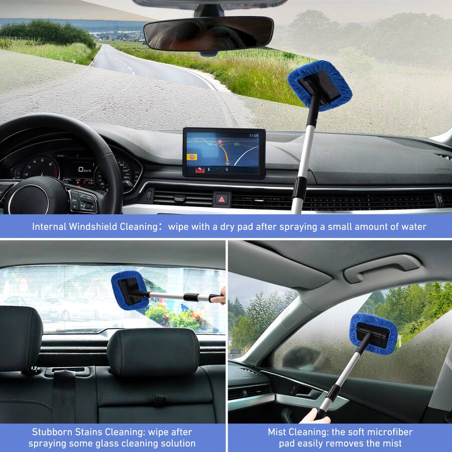 Windshield Protection Wipe AstroAI Microfiber Cleaning Cloths, car wash kit with towels for ...