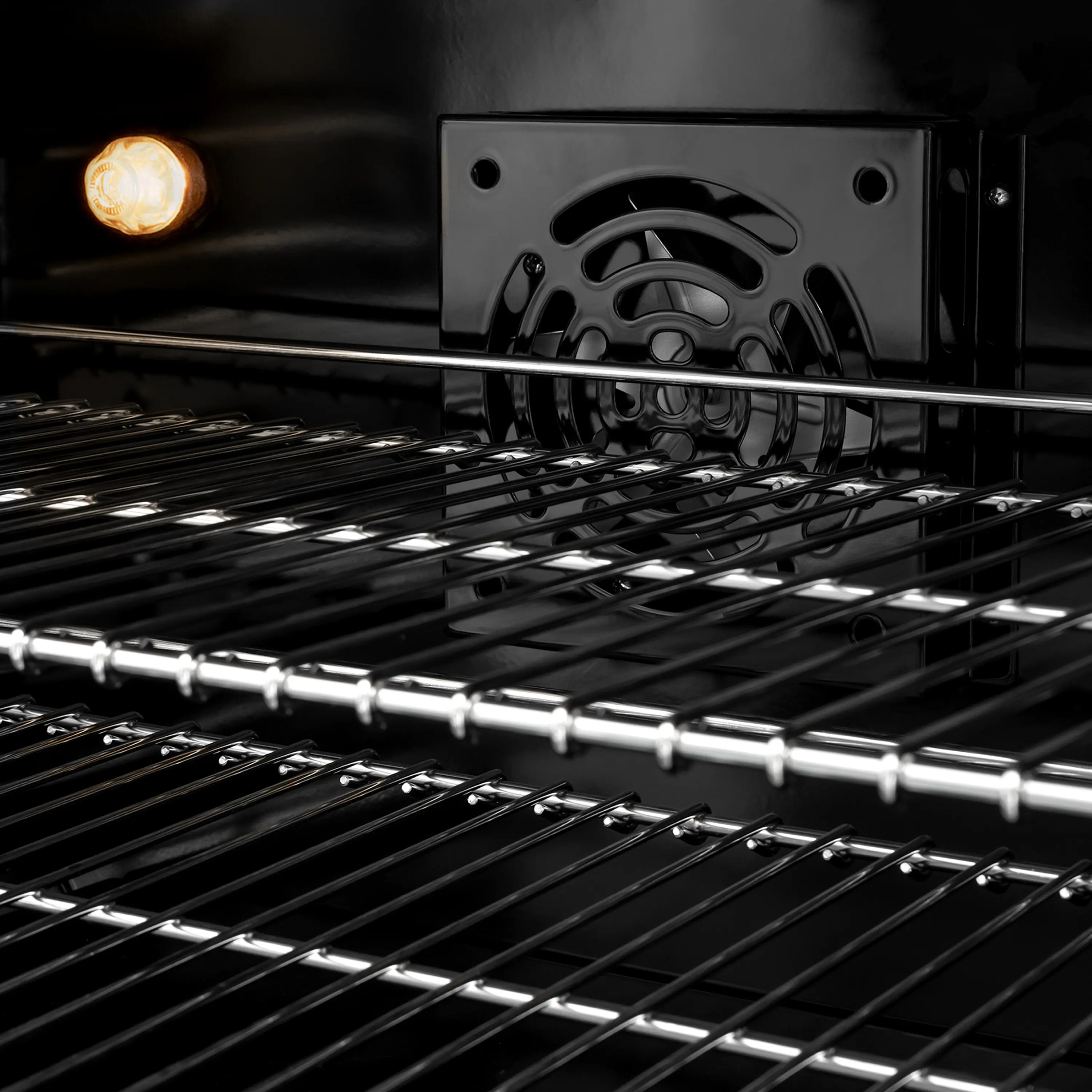 Alt View 6. ZLINE - 48 in. 6.7 cu. ft. Marino Dual Fuel Freestanding Range with Gas Cooktop and 8 Brass Burners in Black Stainless Steel - Black Stainless Steel.