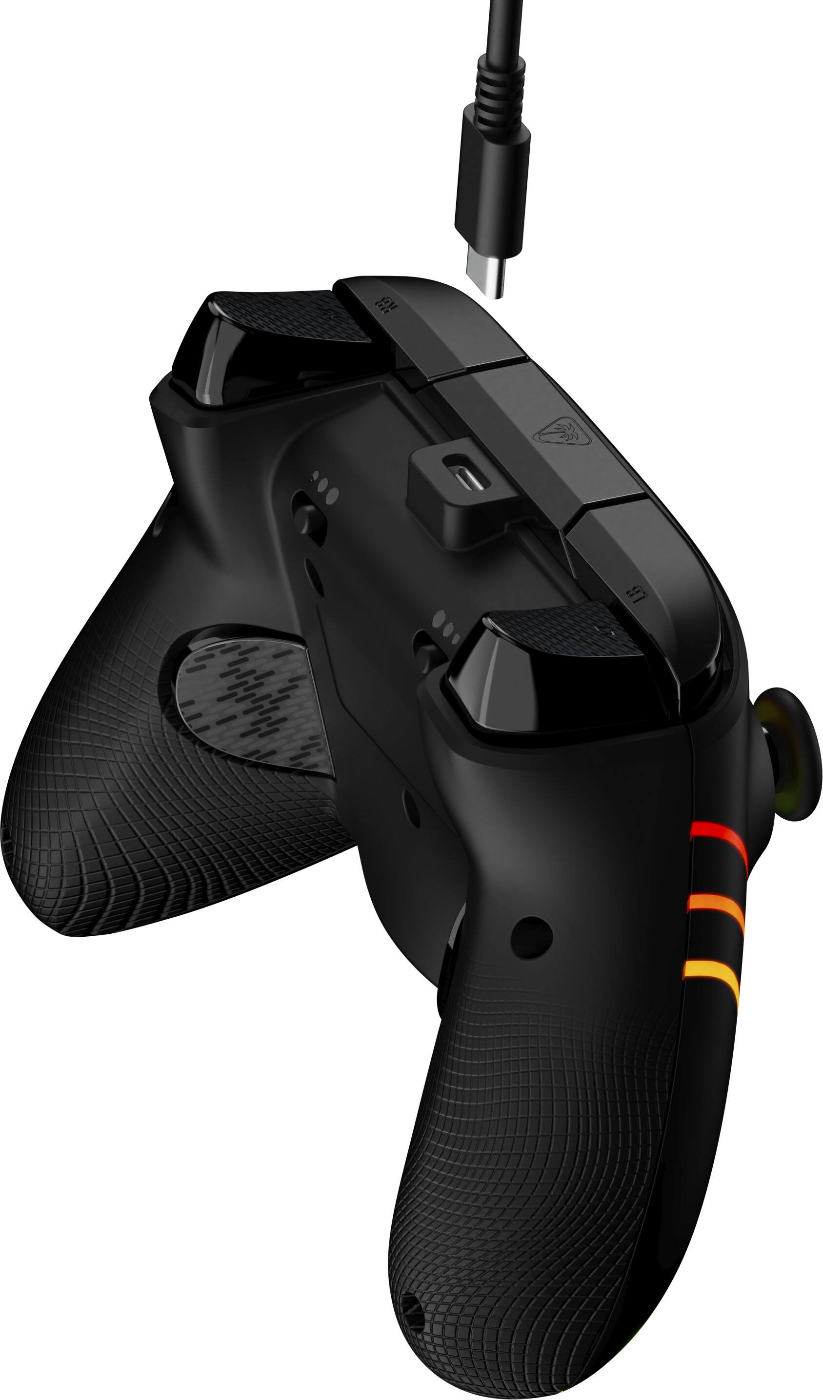 Alt View 9. Turtle Beach - Afterglow Wave Wired RGB Gaming Controller for Xbox Series X|S, Xbox One & Windows 10/11 PC - Black.