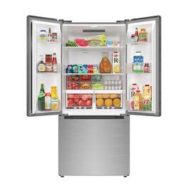 Koolmore - 18.5 cu. ft. Stainless-Steel French Door Refrigerator in Silver (KM-RERFDSS-18C) - Stainless Steel