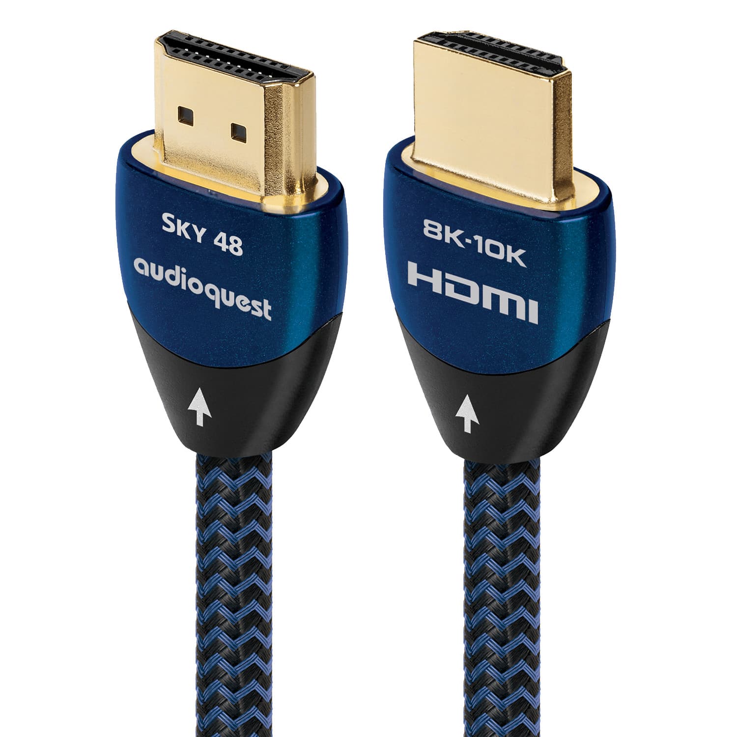 Audioquest Sky Ultra High Speed K K K Gbps Hdmi Cable Blue On Black Hdm Sky