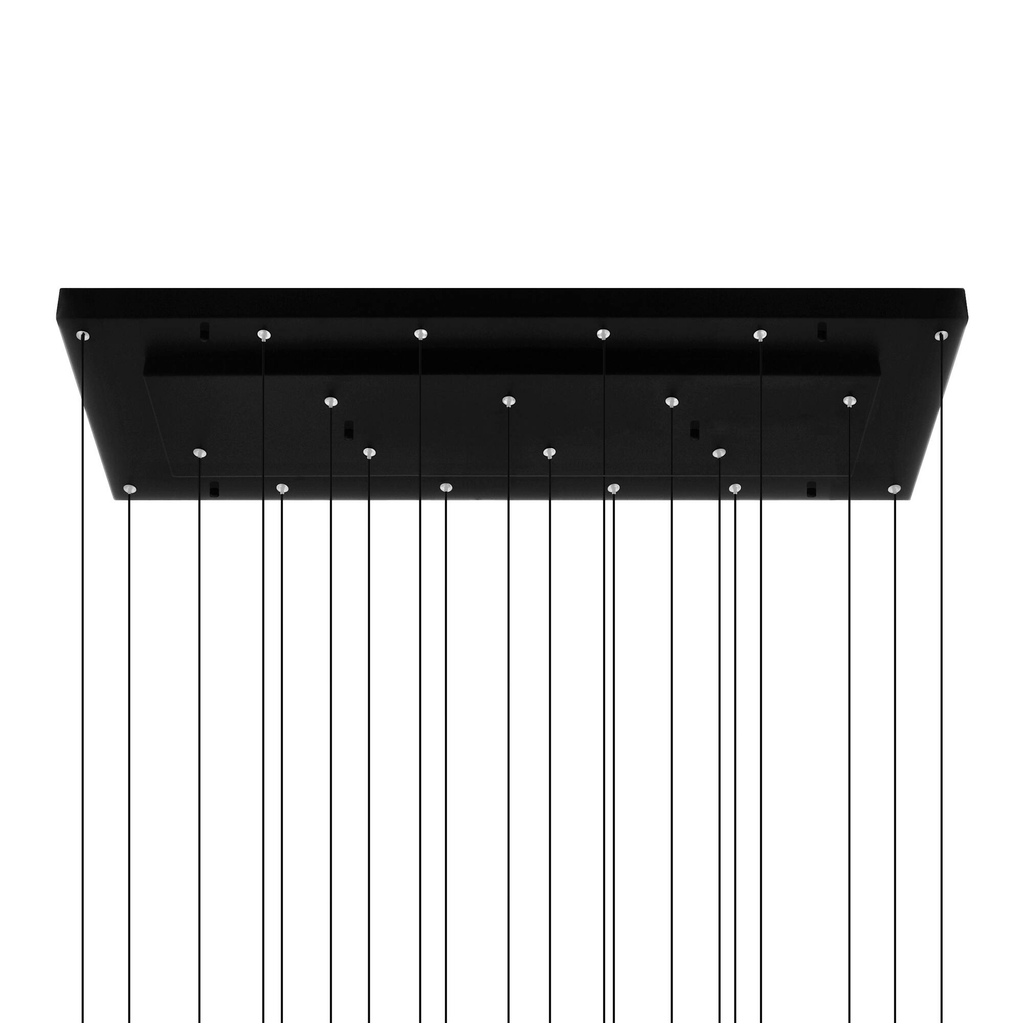 Alt View 2. CWI Lighting - Stagger Integrated LED Black Chandelier - Black.