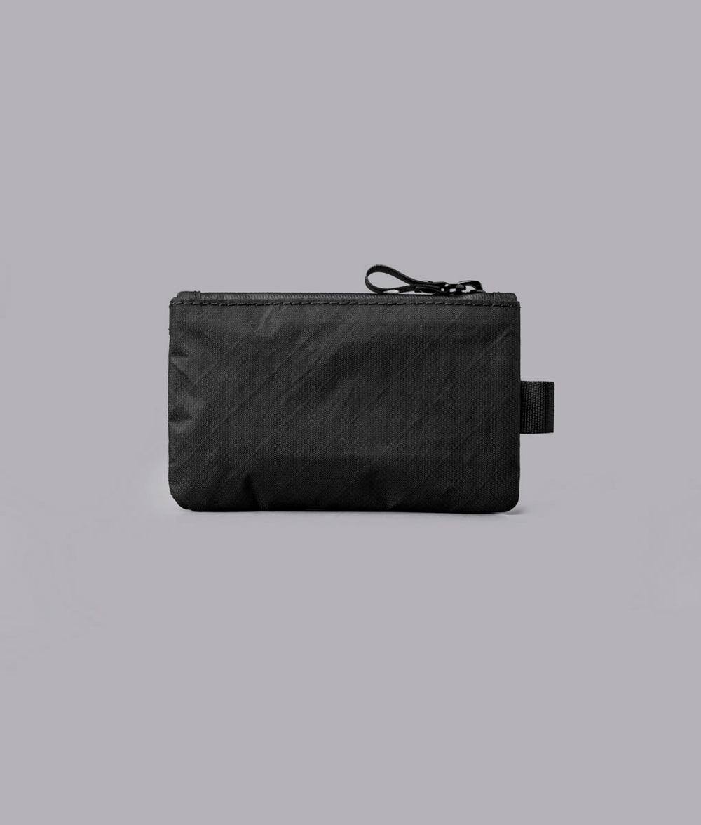 Back. ALPAKA - Zip Pouch RFID Wallet Pouch, Slim Card Holder for Cash/Cards/Coins, YKK AquaGuard Zippers - Black Ultradyne 100D.