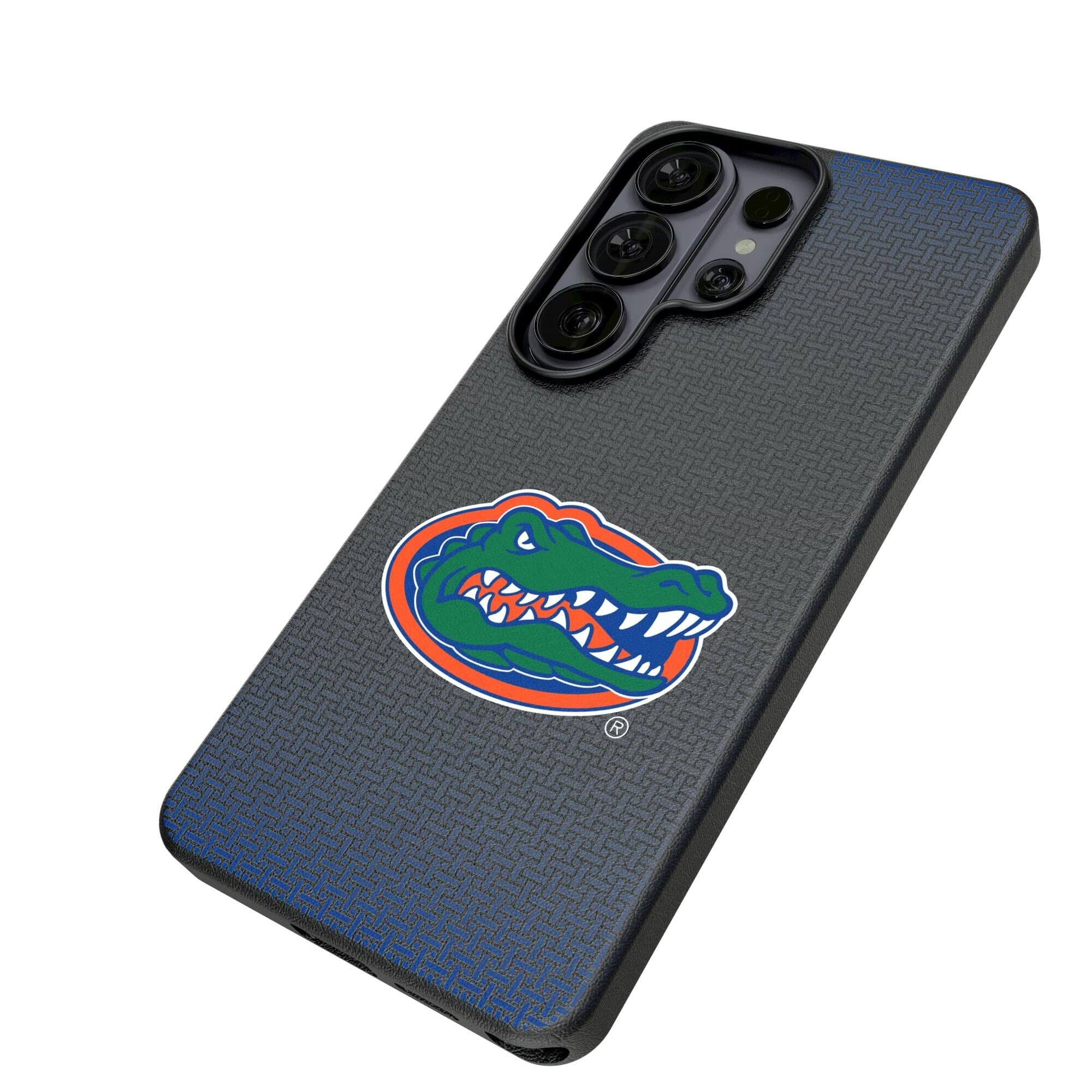 Alt View 1. Keyscaper - Florida Gators Linen Galaxy Magnetic Bump Case - S25 Ultra - Black.