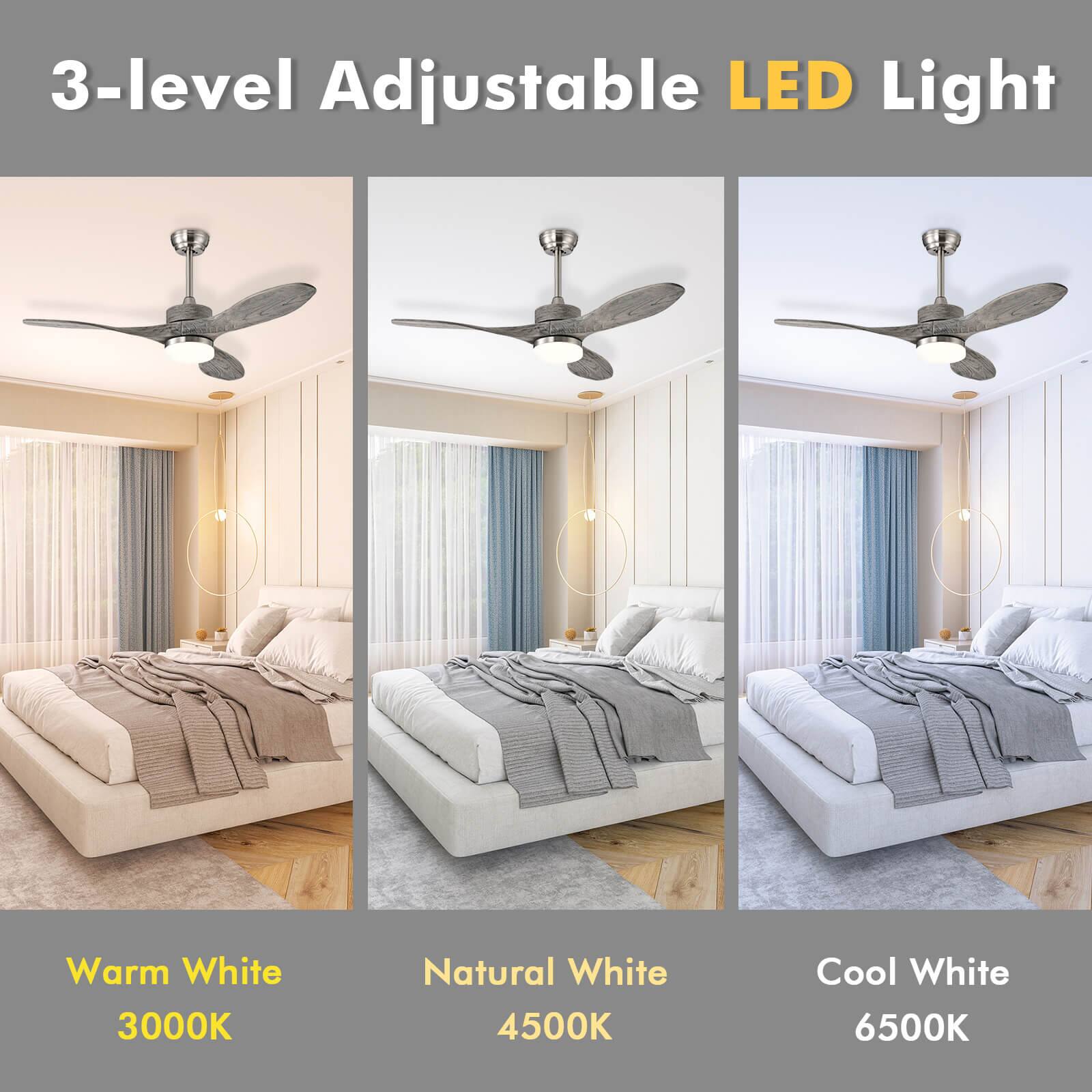 3-level Adjustable LED Light  
Warm White 3000K  
Natural White 4500K  
Cool White 6500K