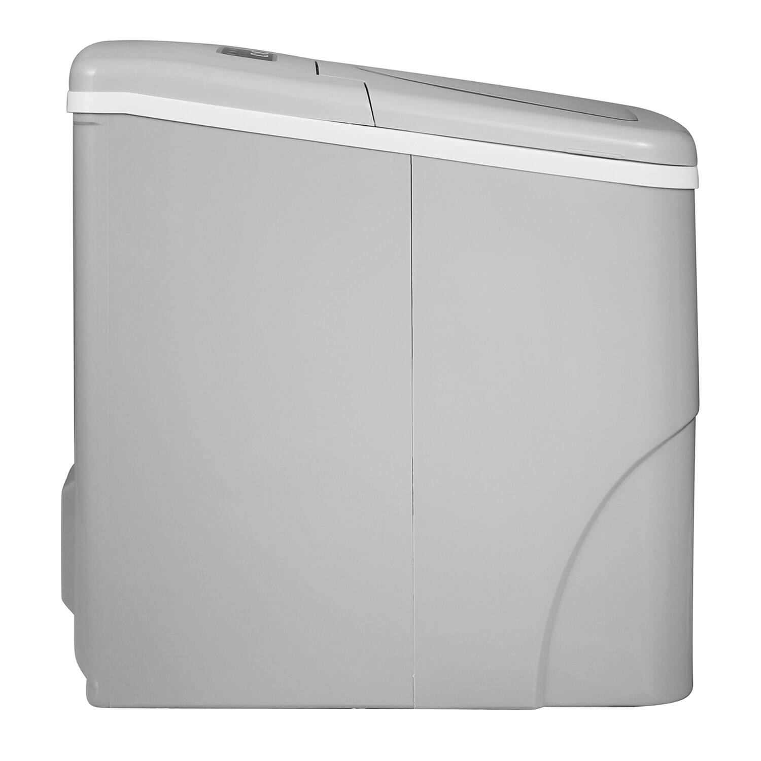 Left. Frigidaire - Frigidaire Efic108-silver Compact Ice Maker, 26 Lbs. Per Day - silver.