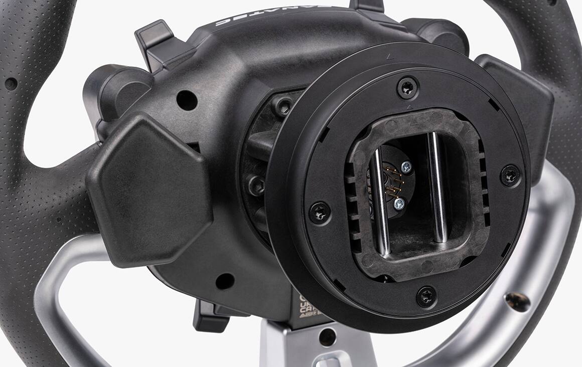 Alt View 4. Fanatec - Gran Turismo Pro – 5Nm Direct Drive Force Feedback Sim Racing Bundle with Wheel, Pedals & Clamp for PC and PlayStation - Black.