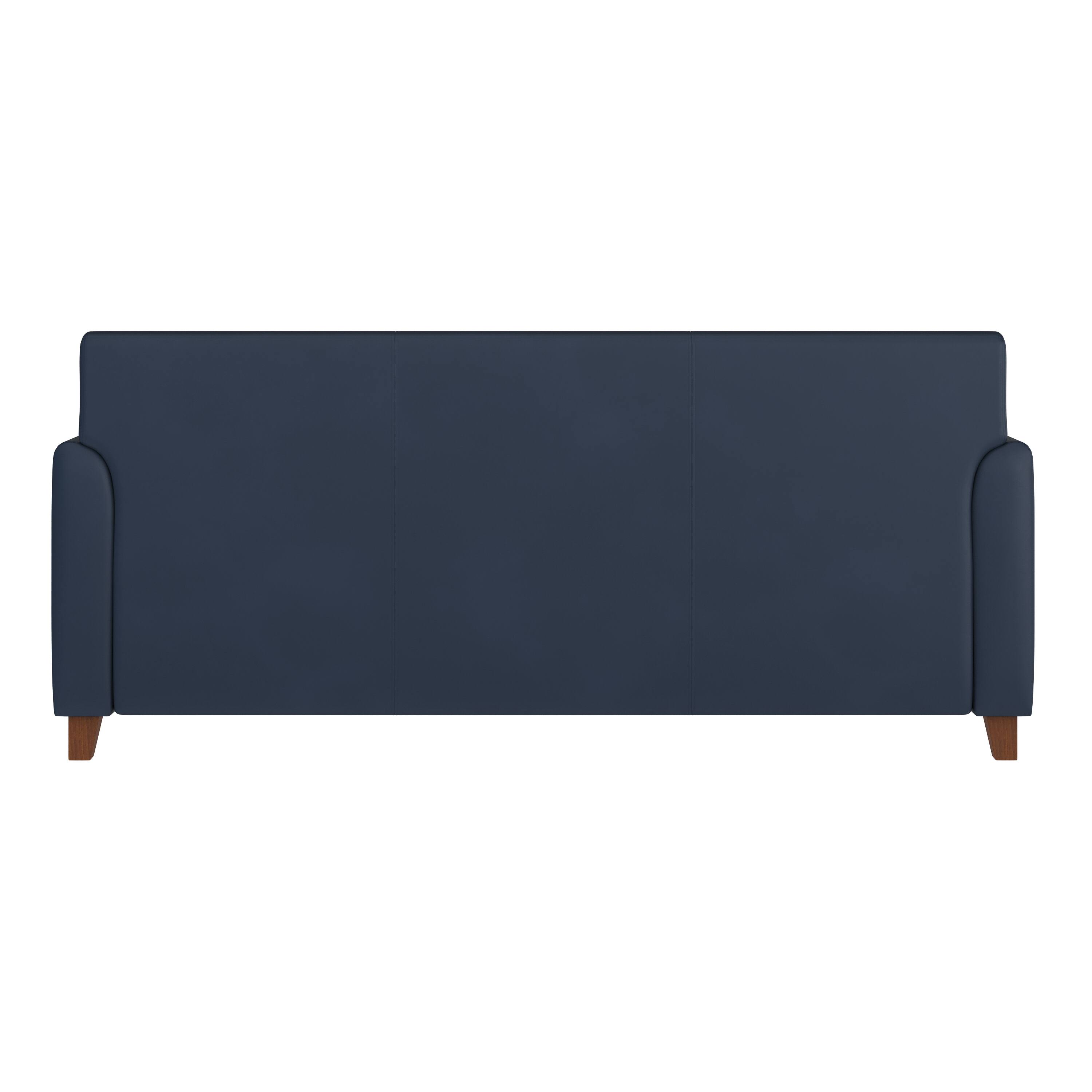 Back. Flash Furniture - HERCULES Diplomat Series Navy LeatherSoft Sofa - Blue.