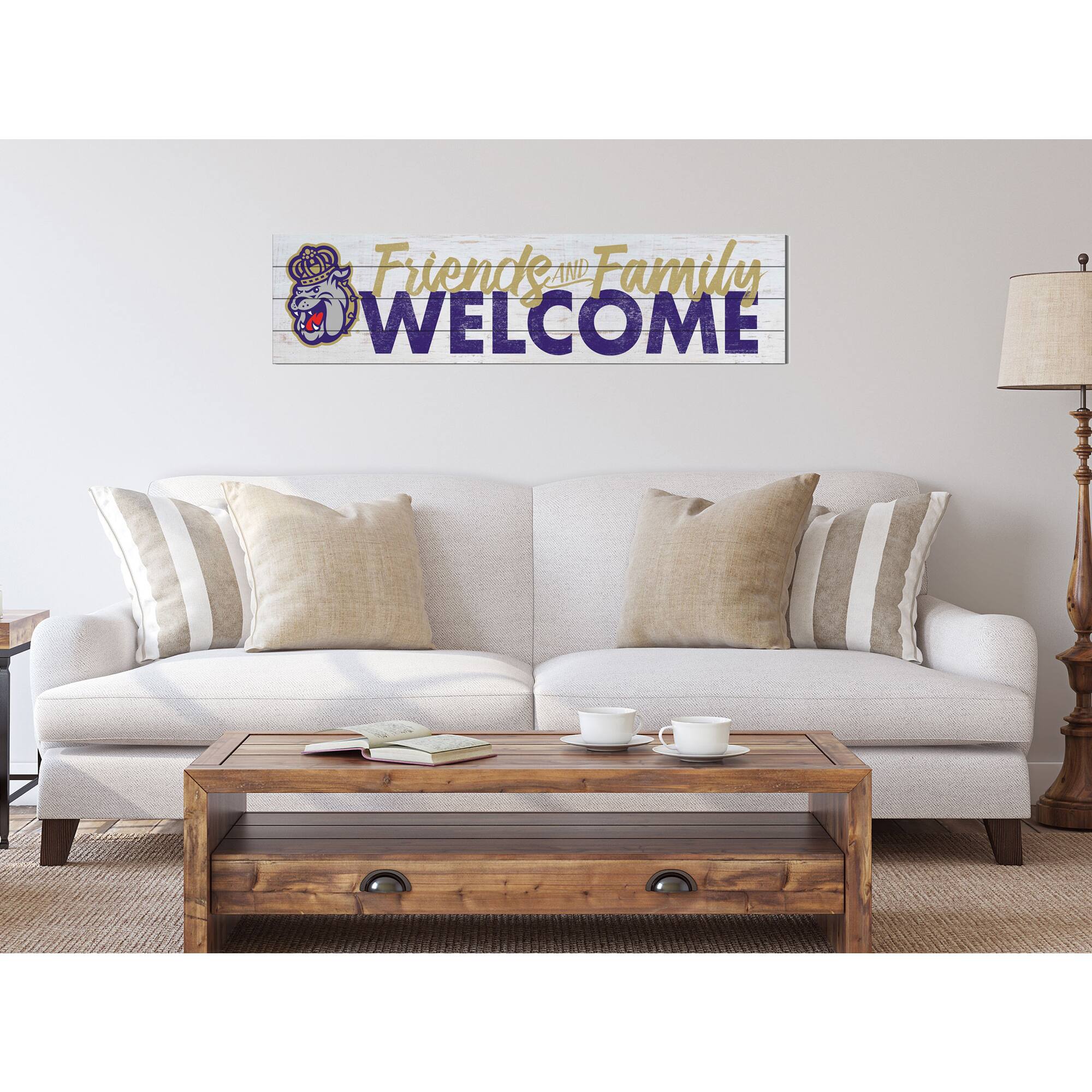 Jardine James Madison Dukes 10'' x 40'' Friends & Family Welcome Sign ...