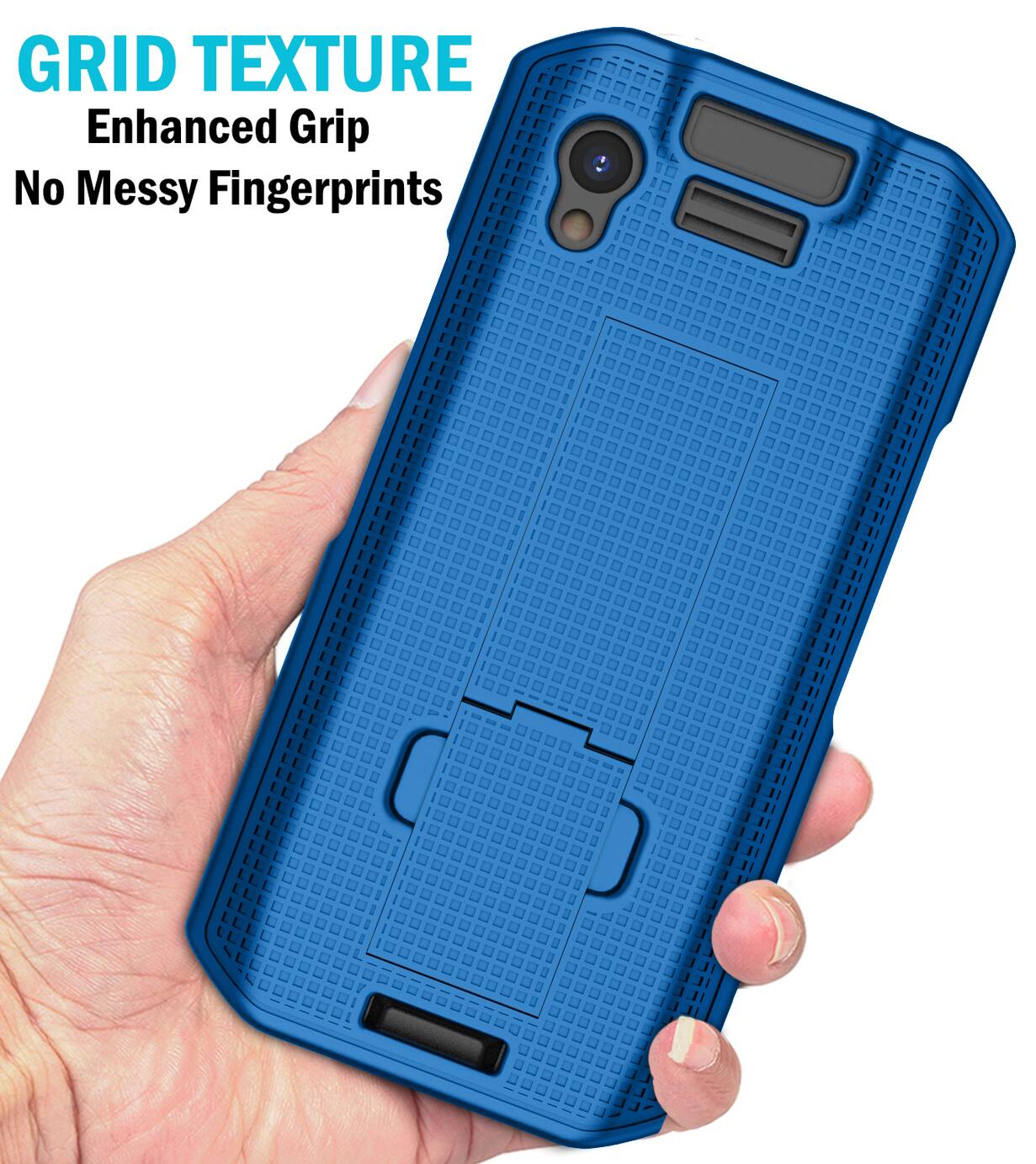 GRID TEXTURE  
Enhanced Grip  
No Messy Fingerprints