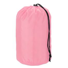 Unique Bargains - Stuff Sack, Nylon Waterproof Storage Sack, Portable Drawstring Dry Bag with Toggle, 7x13Inch, for Camping - Pink