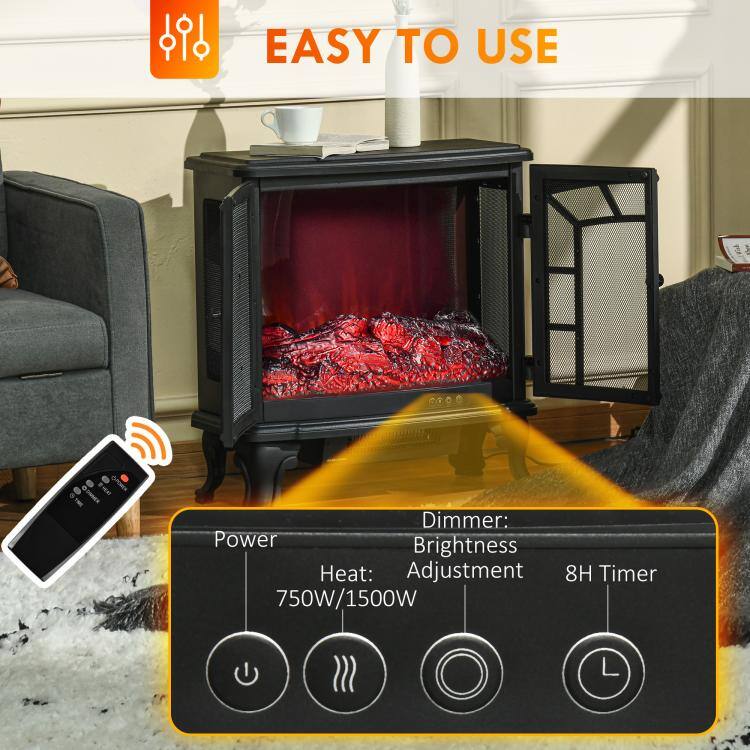 EASY TO USE

Dimmer: Brightness Adjustment  
8H Timer  
Heat: 750W/1500W
