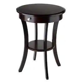 Winsome Wood - Sasha Round Accent Table - Cappuccino