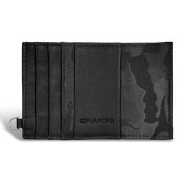 Champs - Camo Collection Leather Slim Cardholder - Black