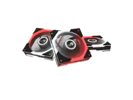 ASUS - ROG Eurux GR120 ARGB PWM Fan Triple Pack 120mm 2600RPM Daisy-Chained, Custom Lighting, Fan Hub - Black