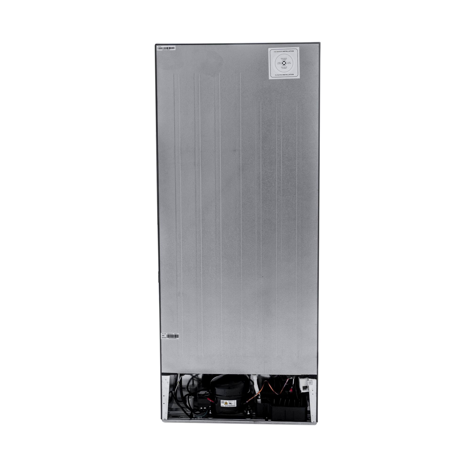 Alt View 5. Magic Chef - 17.6 cu. ft. Top-Mount Refrigerator - Stainless Steel.