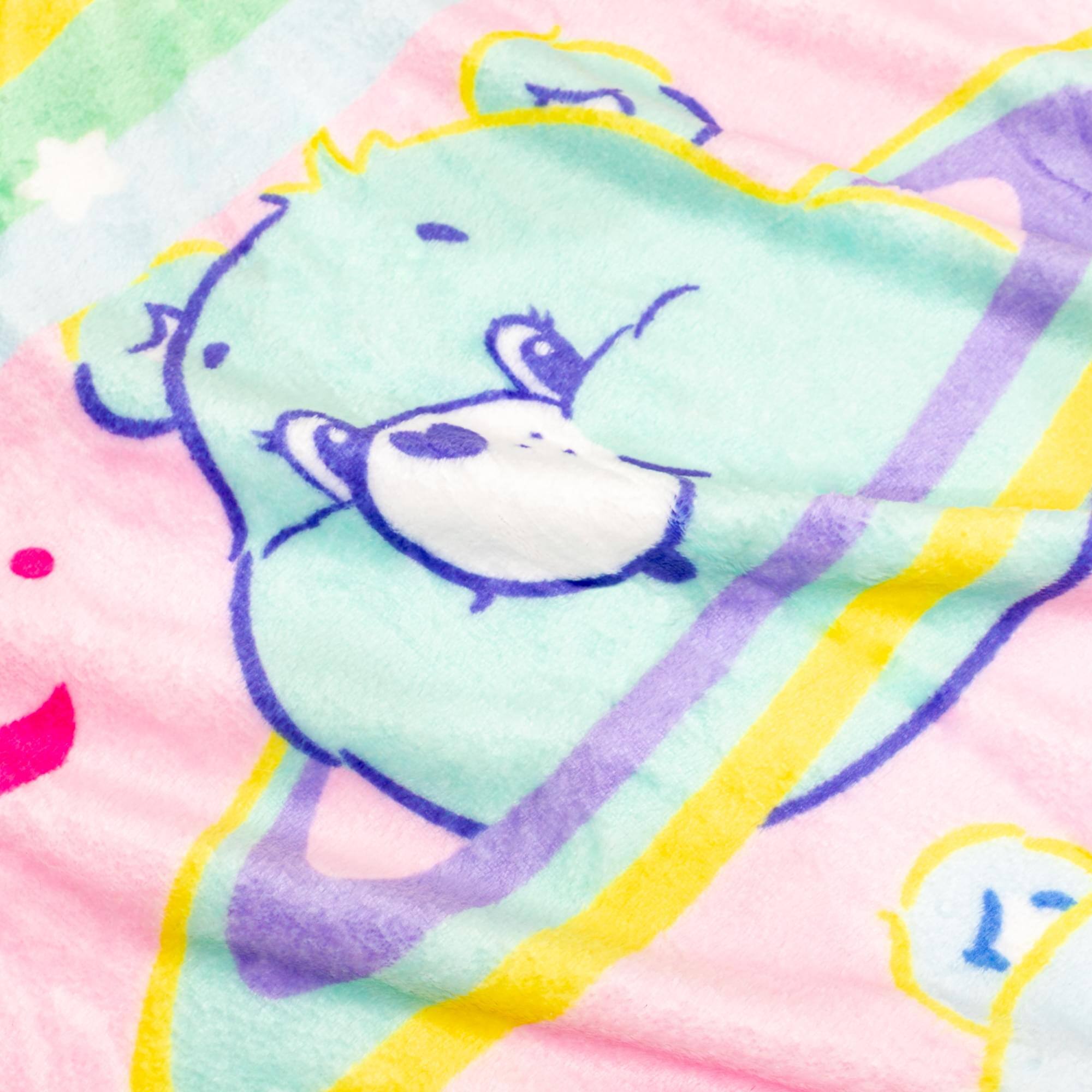Alt View 1. Silver Buffalo - Care Bears Rainbow Cosmic Space Fleece Throw Blanket | 45 x 60 Inches - Pink.