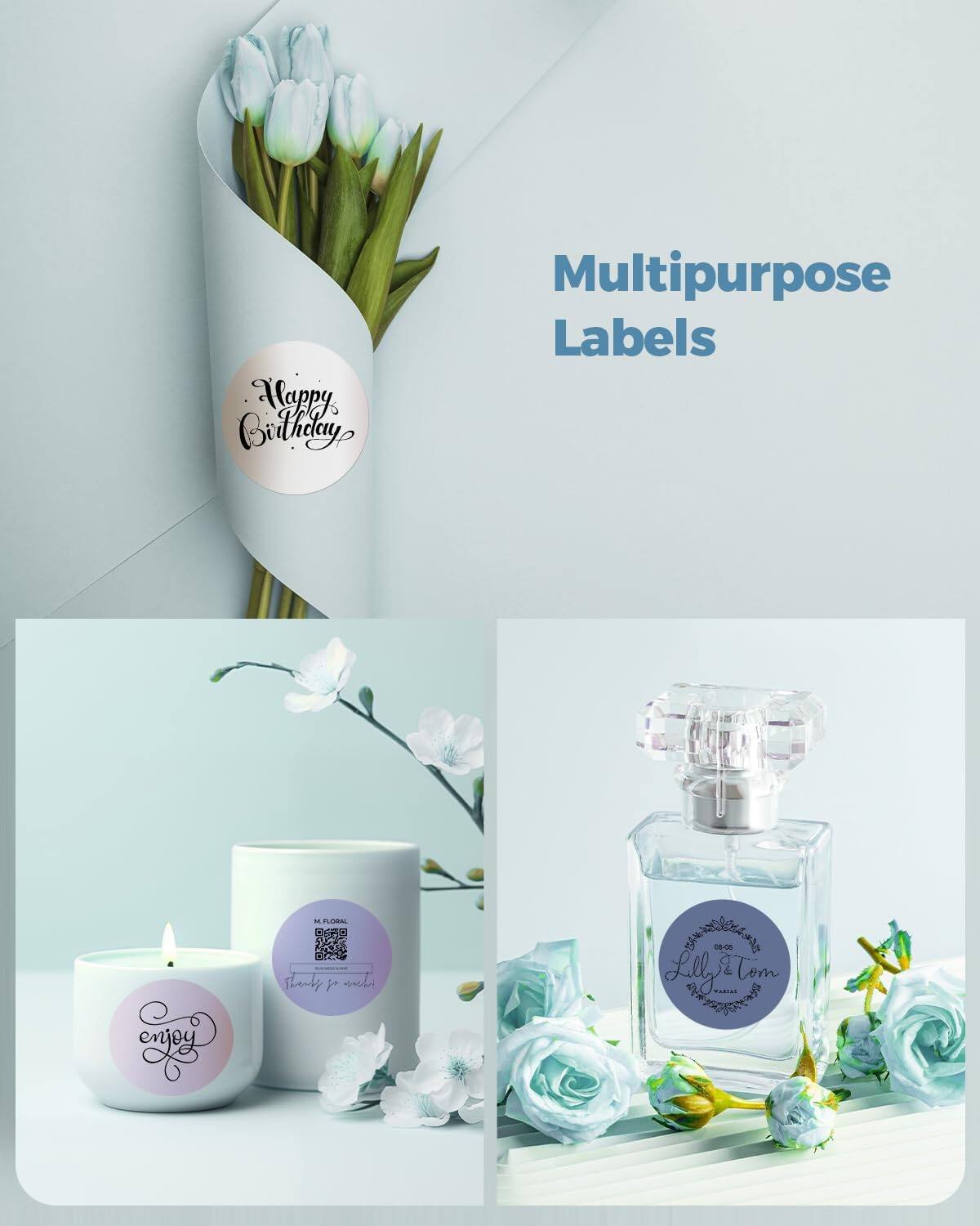 Happy Birthday

Multipurpose Labels

Enjoy

Thank you

Lilly & Tom