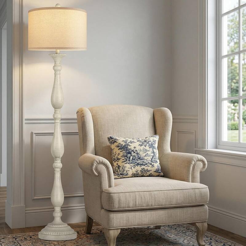 partphoner Vintage Floor Lamp for Living Room, Rustic Farmhouse ...