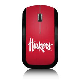 Keyscaper - Nebraska Huskers Wordmark Logo Solid Design Wireless Mouse - Wireless - Multicolor