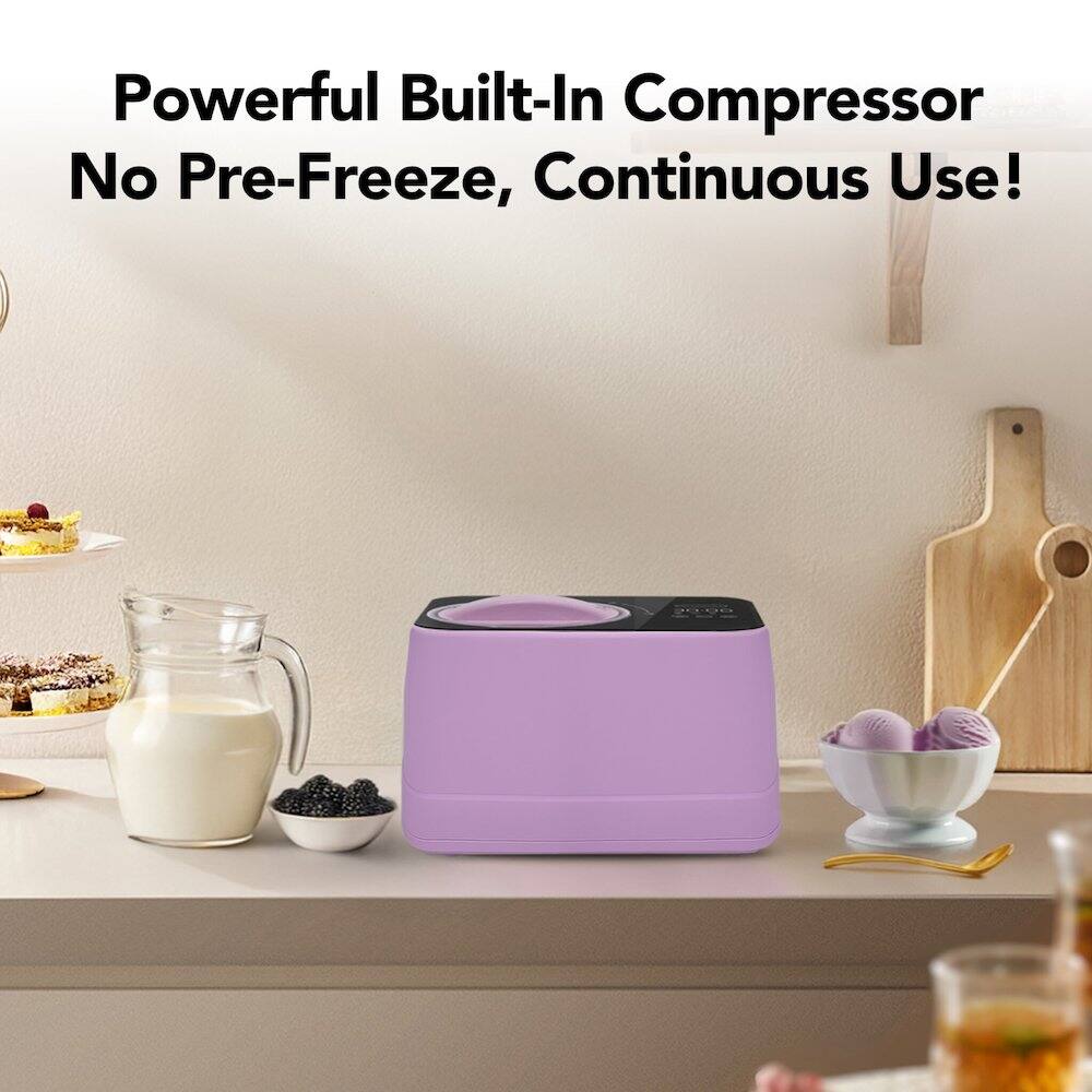 Powerful Built-In Compressor  
No Pre-Freeze, Continuous Use!