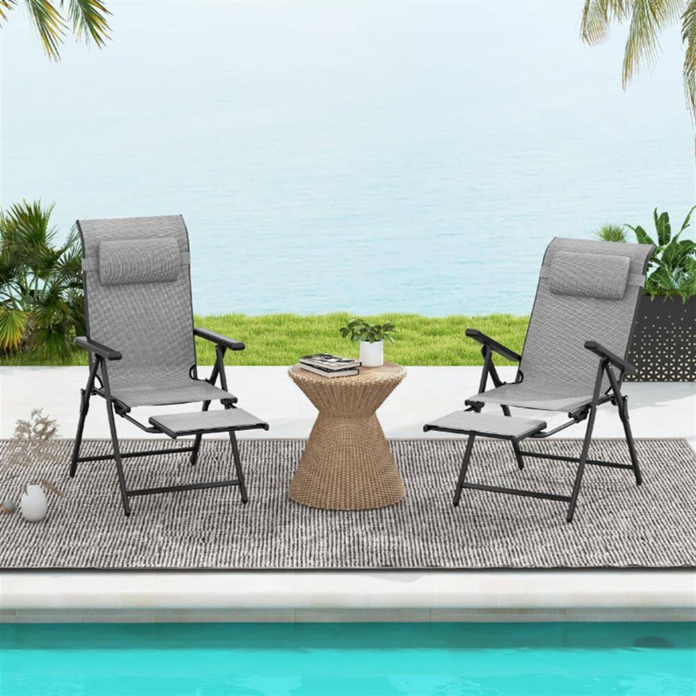 Alt View 4. Kadyn - Lounge Chair Outdoor, Patio Lounge Chair - Perfect for Outdoor Living Spaces - Gray.
