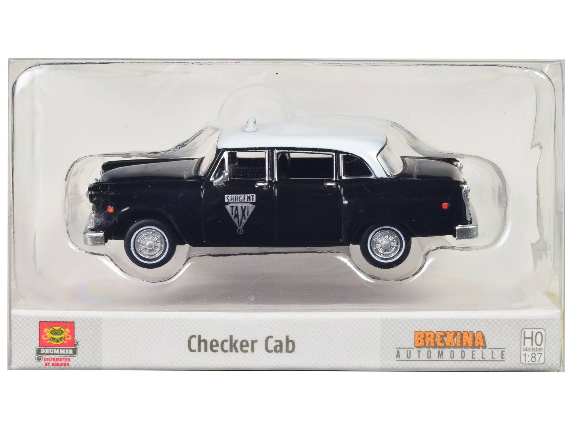 SARGENT MT AK 1 DRUMMER DISTRIBUTED ST BREKINA Checker Cab BREKINA H Maßstab AUTOMODELLE 1:87