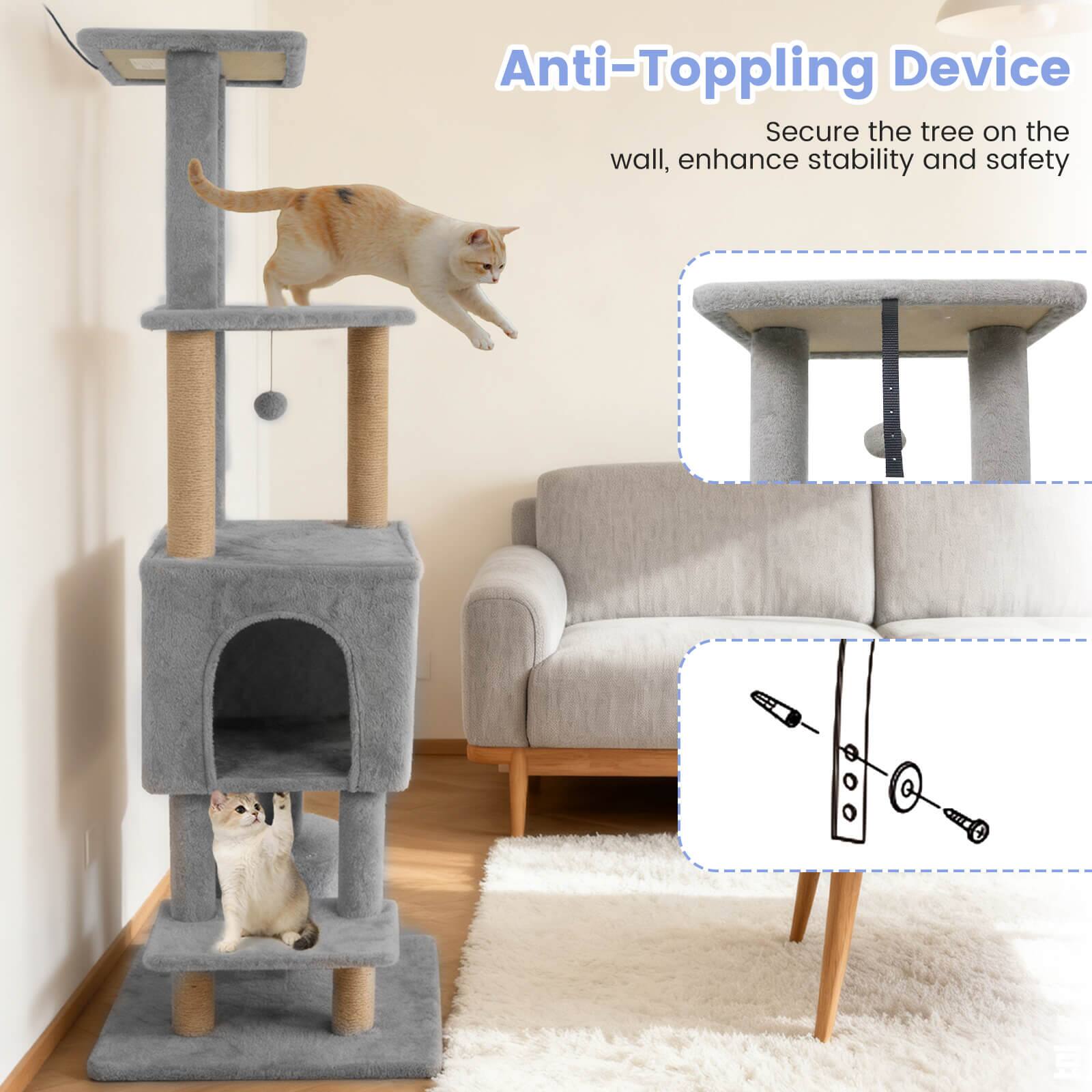 Anti-Toppling Device  
Secure the tree on the wall, enhance stability and safety
