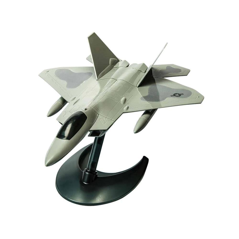 Angle. Airfix Quickbuild - Skill 1 Model Kit F22 Raptor Snap Together Painted Plastic Model Airplane Kit by Airfix Quickbuild - Multi.