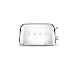 SMEG - TSF02 4-Slice Long Wide-Slot Toaster - Stainless Steel