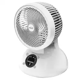 Brentwood - 6 Inch Three Speed Oscllating Desktop Fan with Timer and Remote Control in White