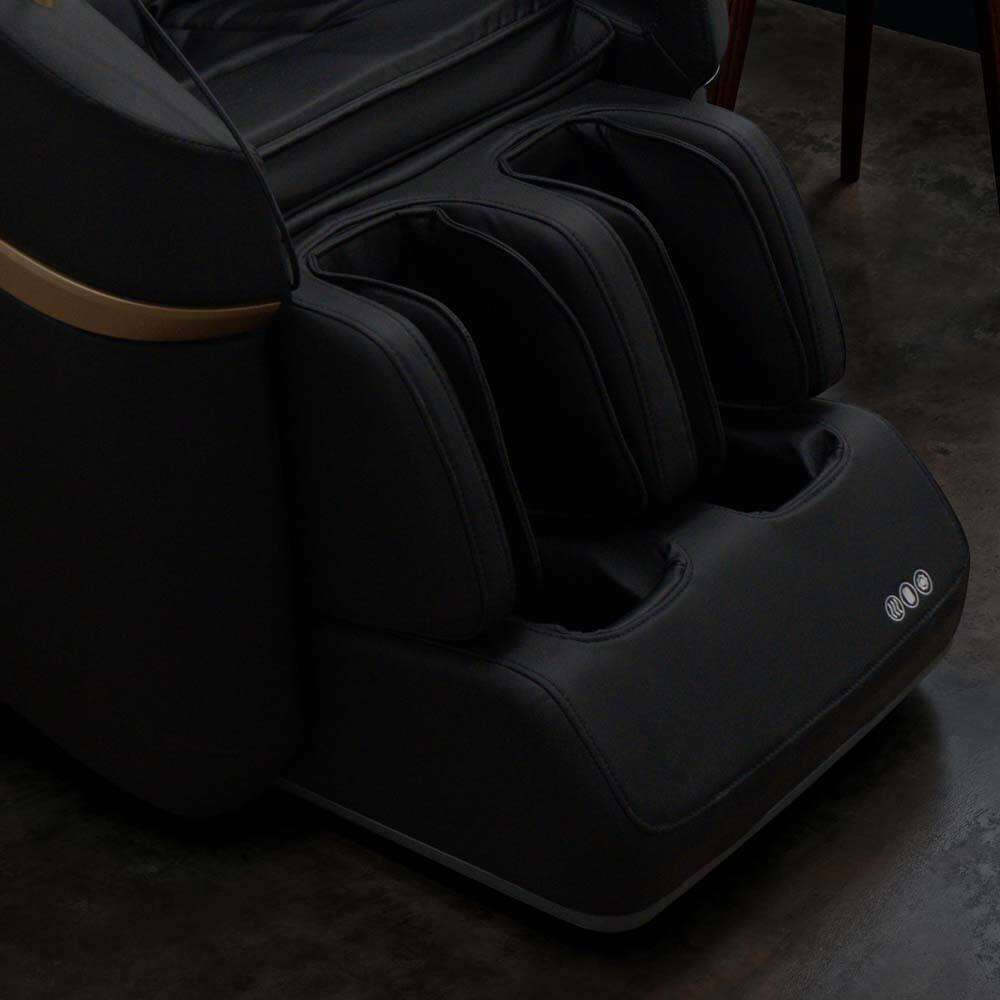 Left. Chery Life - Black Massage Chair with a Tablet Controller - Black.