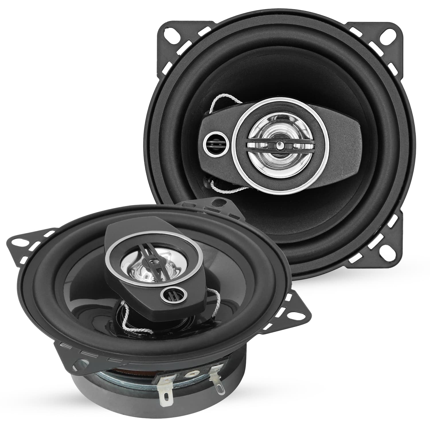 5 CORE - 5Core Coaxial Door Car Speakers 4” Pair 250W 4Ohm 2 Way Component Subwoofer Audio w Super Tweeter