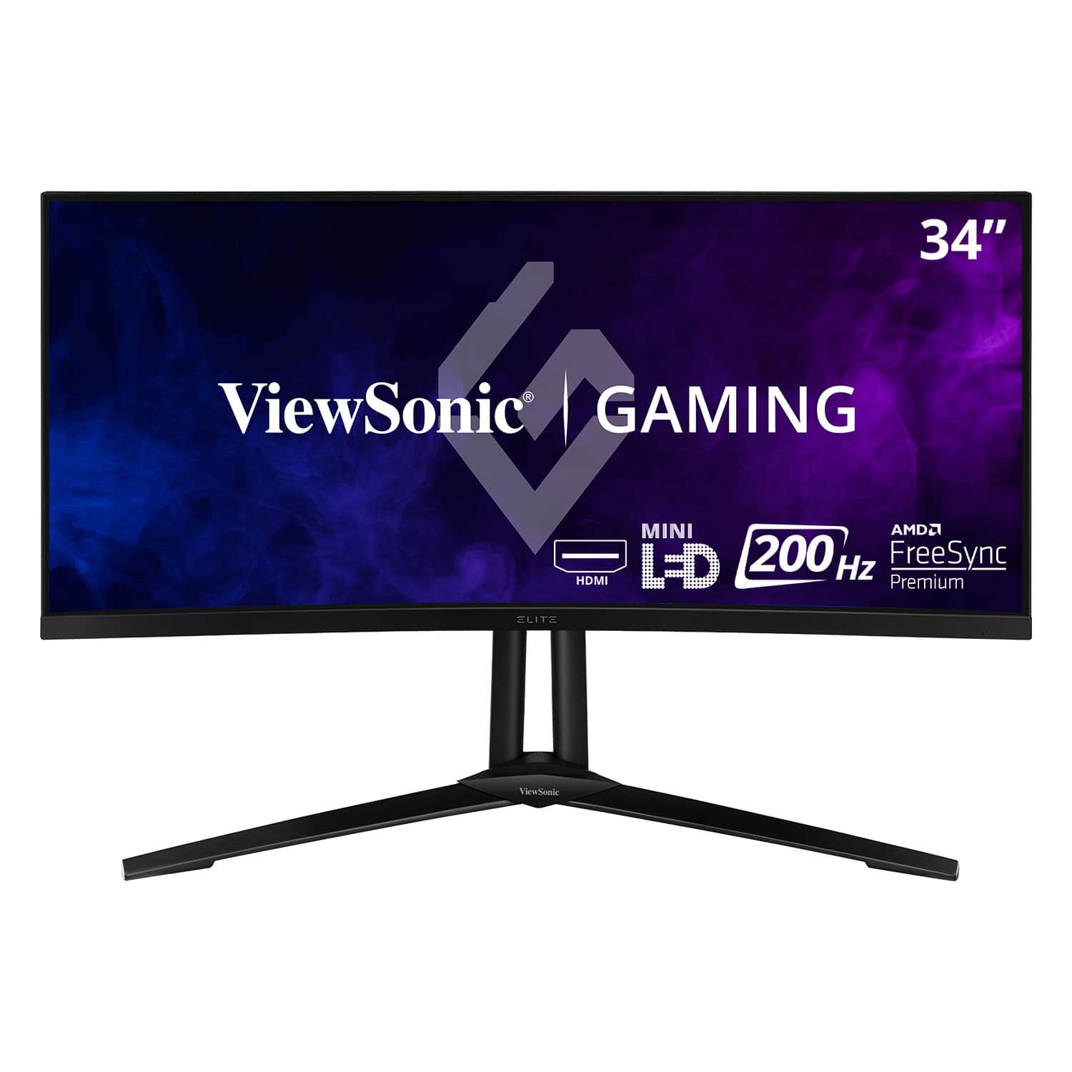 ViewSonic - XG341C-2K 34" LCD UWQHD FreeSync Gaming Monitor (HDMI, DP, USB-C) - Black - Front_Zoom