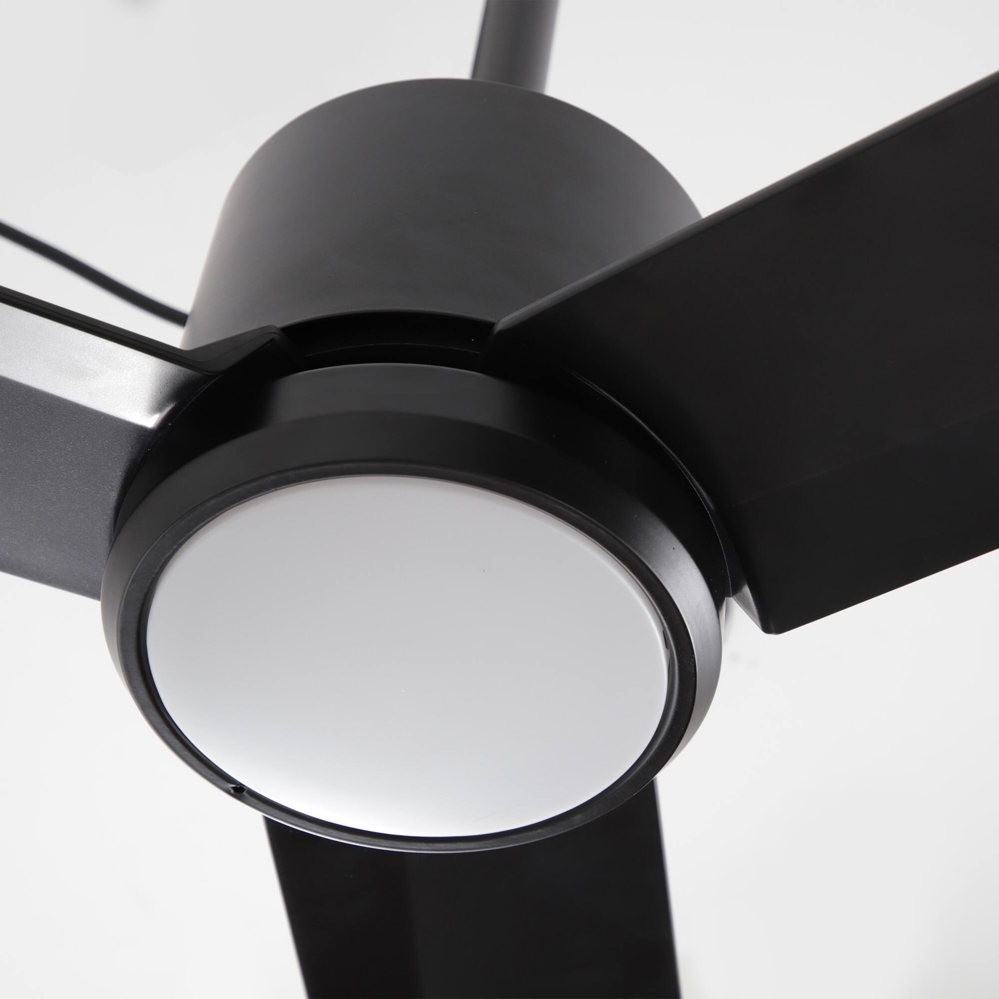 Alt View 9. Parrot Uncle - 42" Modern Black Waterproof Wet Outdoor Gazebo Hook Ceiling Fan with Light and Plug in - Black.