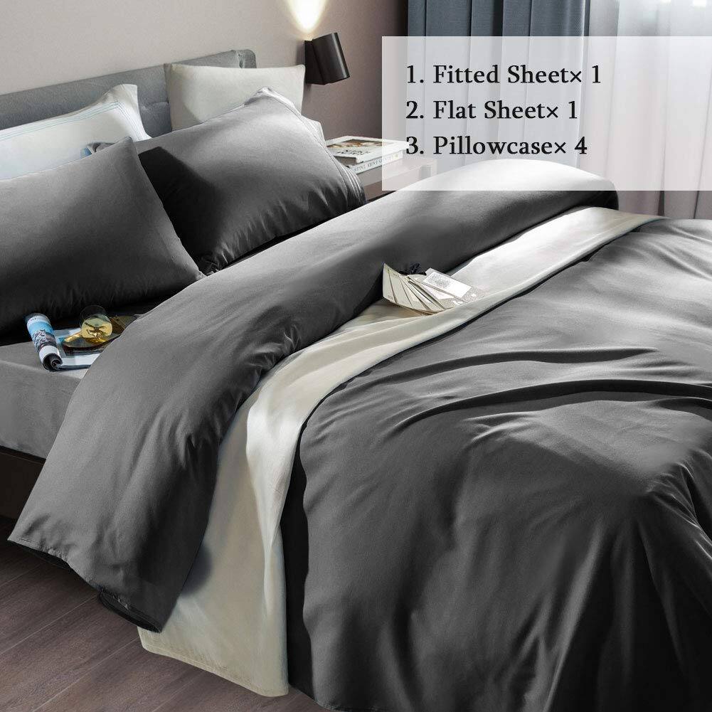 1. Fitted Sheet x 1  
2. Flat Sheet x 1  
3. Pillowcases x 4