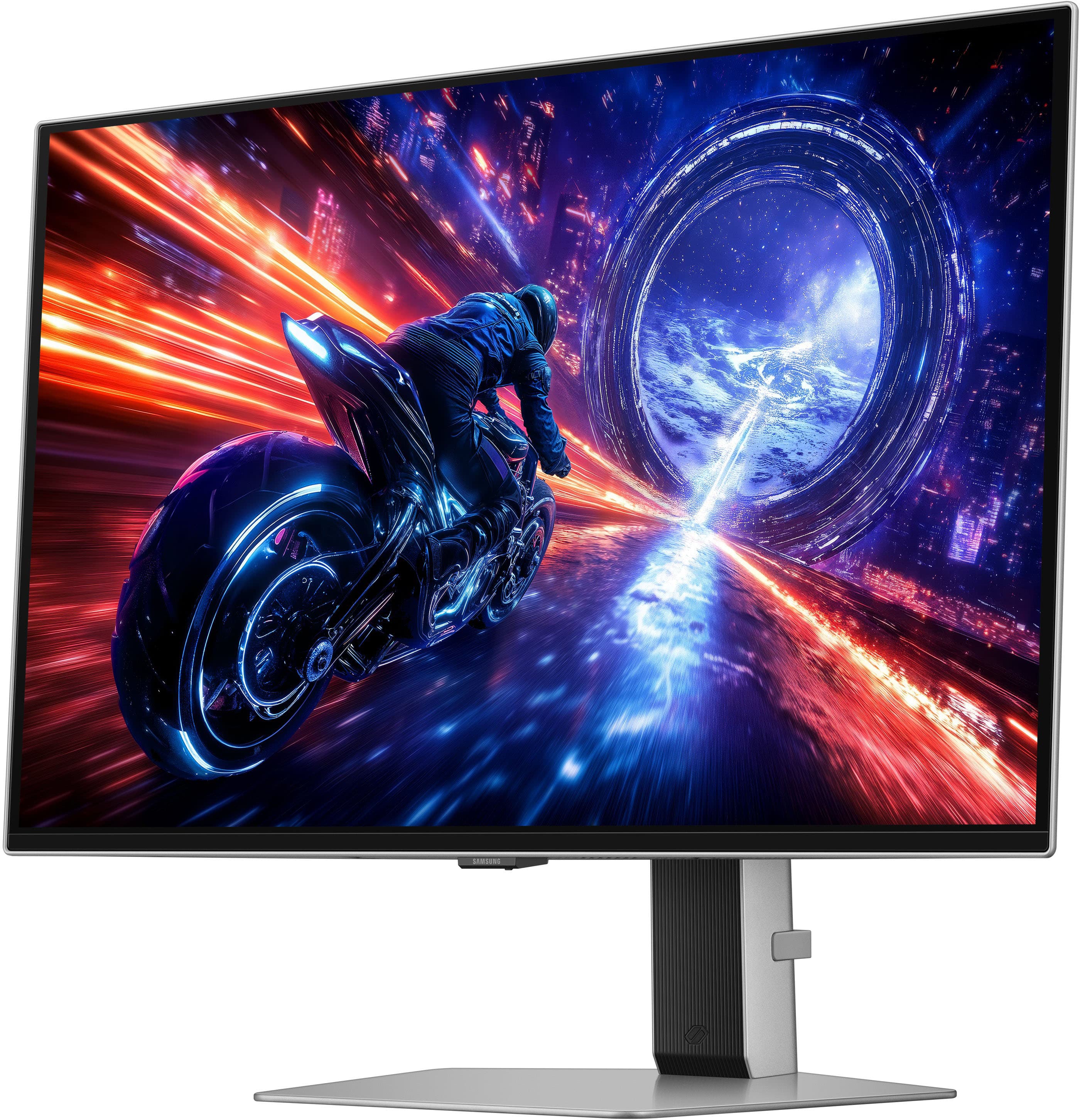 Alt View 18. Samsung - 27" Odyssey OLED G6 (G60SF) QHD 500Hz 0.03ms GSync Compatible and FreeSync Prem Pro Gaming Monitor with HDR 500 - Silver.