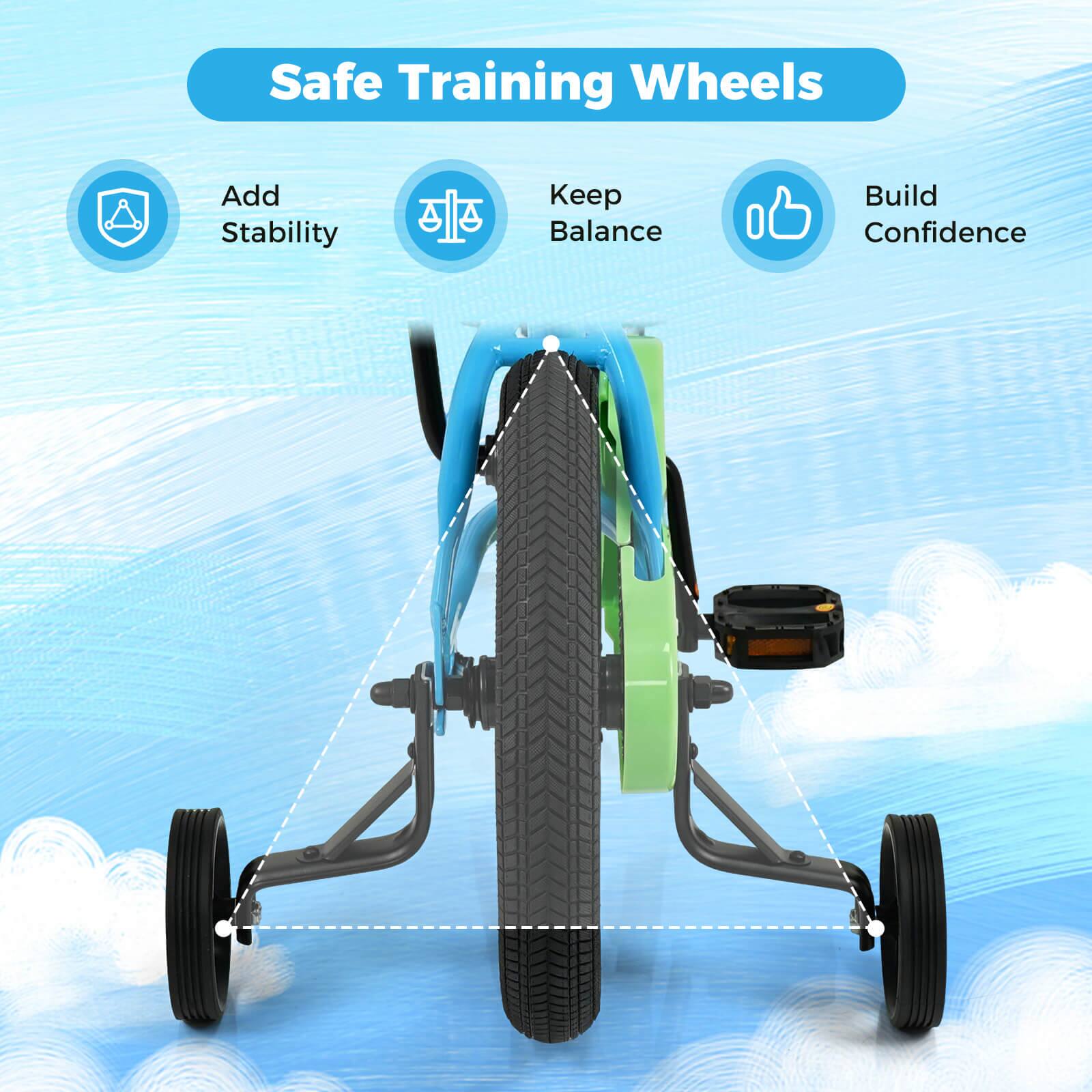 Safe Training Wheels

- Add Stability
- Keep Balance
- Build Confidence