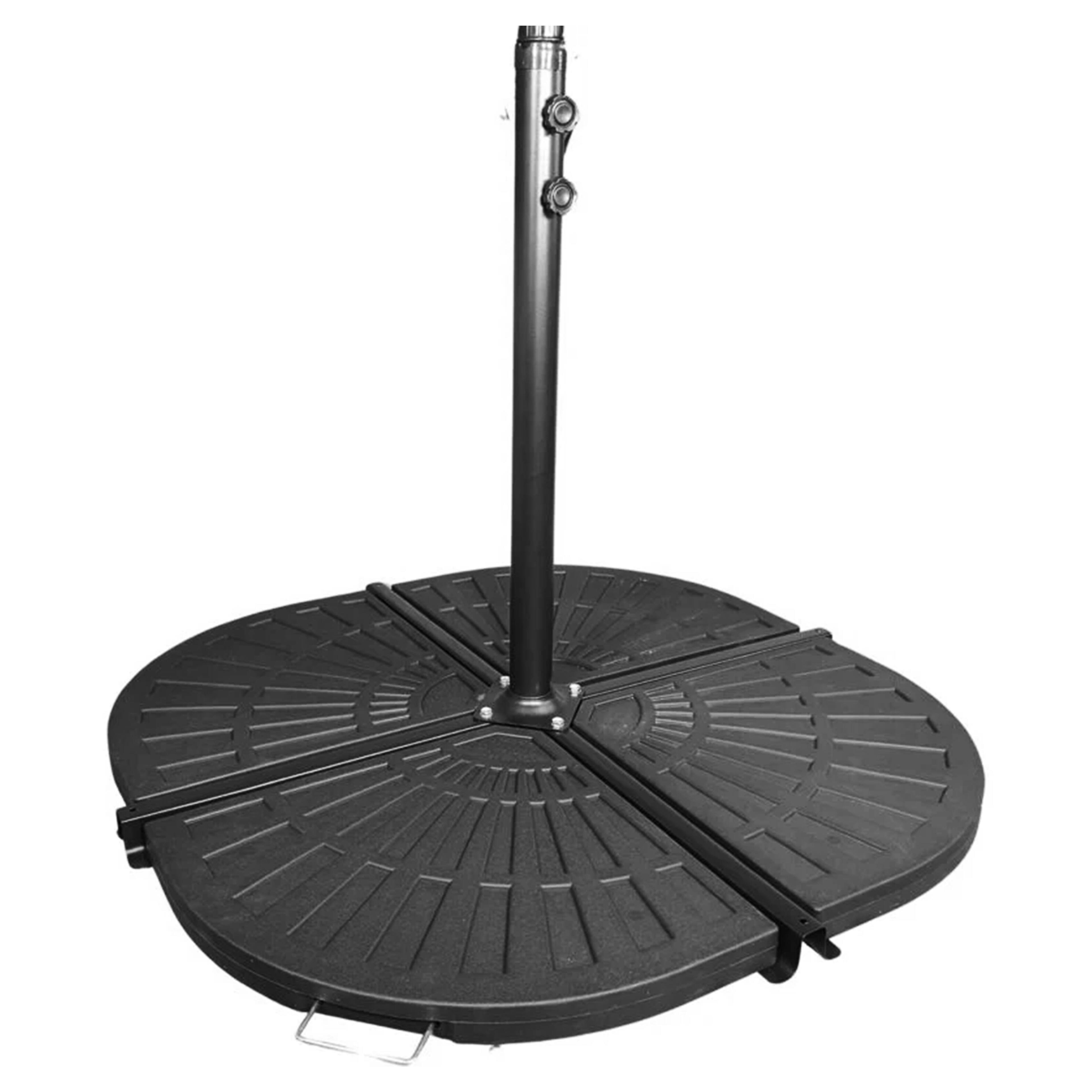 Alt View 7. Four Seasons Courtyard - Four Seasons Courtyard Compact Cross Base for Offset Umbrella, 1 Piece, Black - Black.