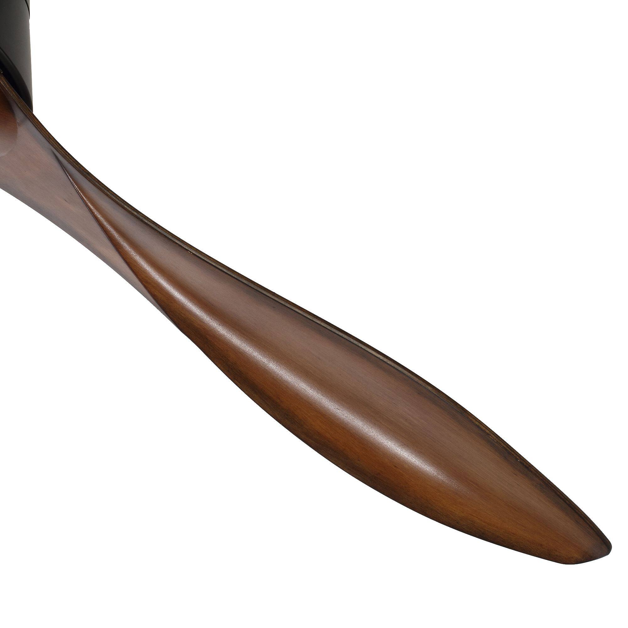 Alt View 9. Parrot Uncle - 52" Farmhouse Brown Crystal Chandelier Ceiling Fan with Remote Control - Black.