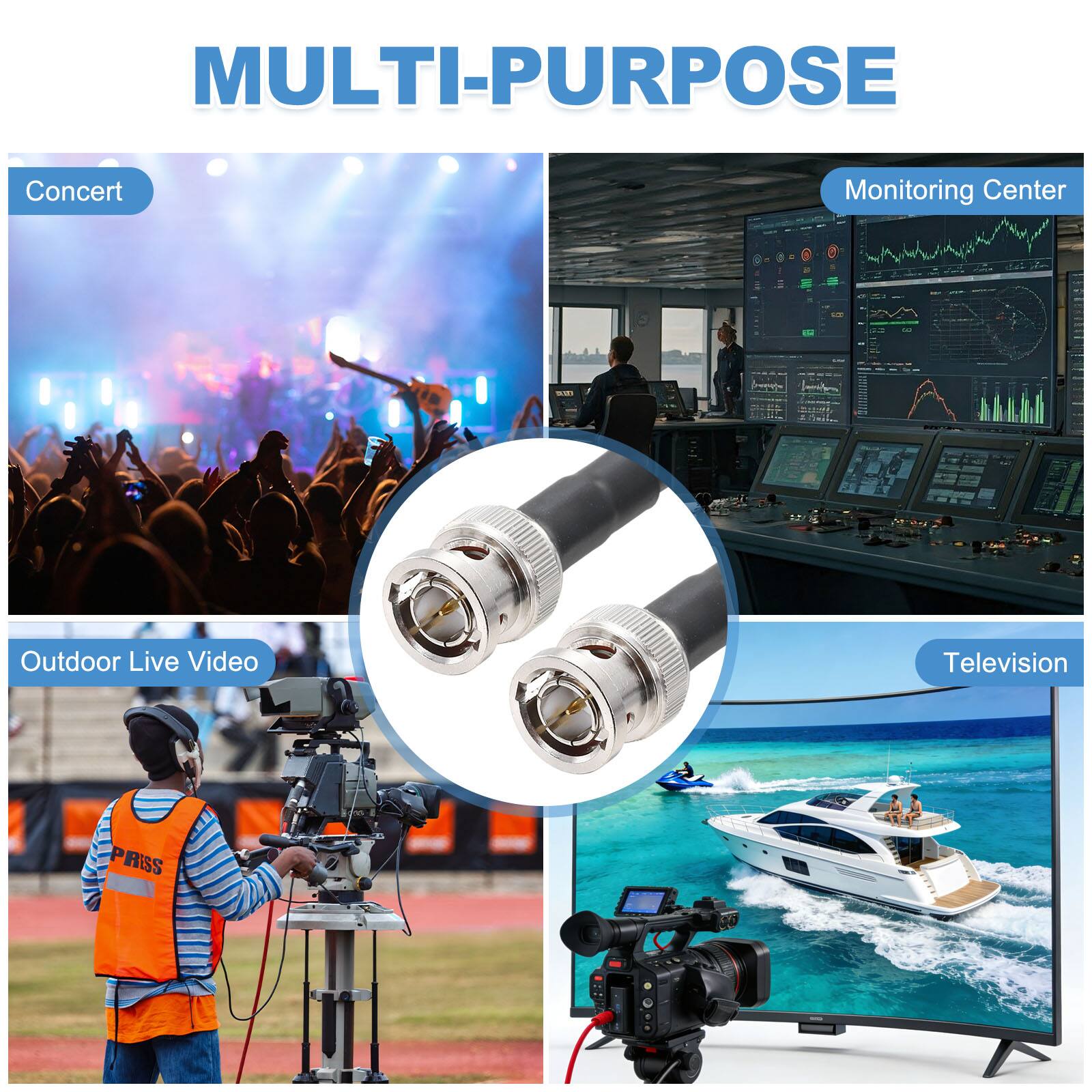 MULTI-PURPOSE

Concert  
Monitoring Center  
Outdoor Live Video  
Television