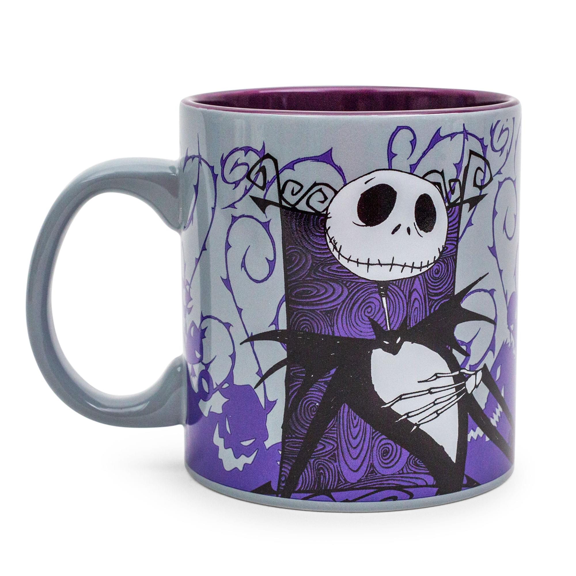 Alt View 10. Disney - Disney The Nightmare Before Christmas Jack Skellington Purple Ceramic Mug - Gray.