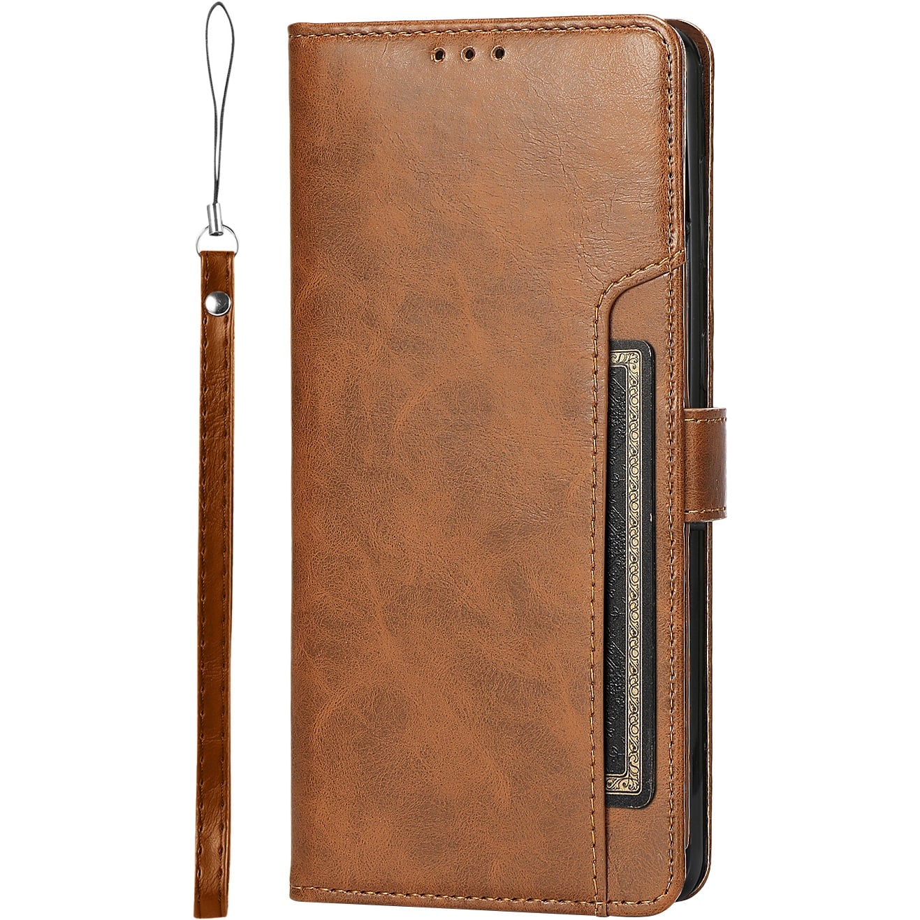 Alt View 11. SaharaCase - Folio Wallet Case for Samsung Galaxy S23 - Brown.