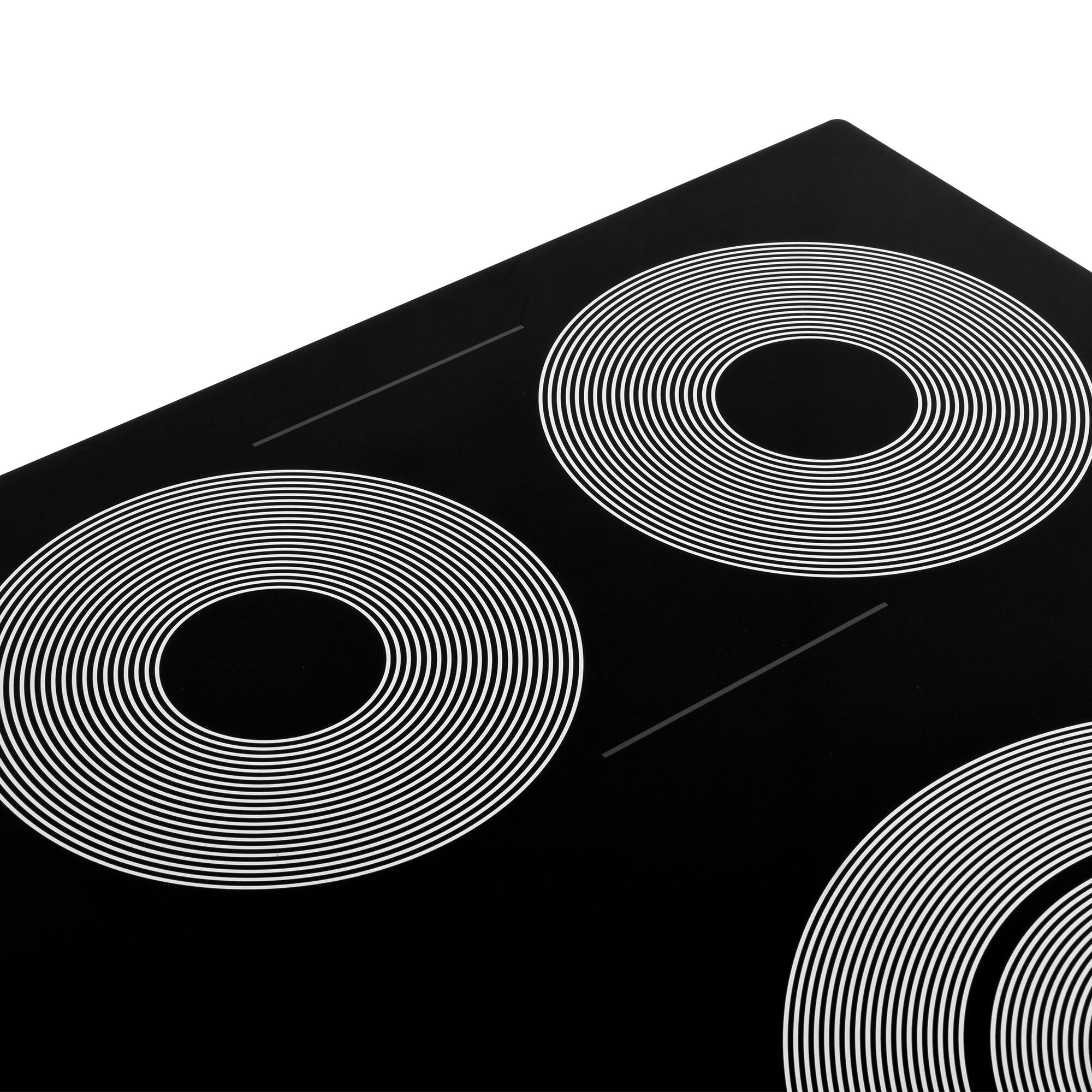 Alt View 4. COSMO - COS-365TBECC 36 in. Electric Ceramic Glass Cooktop, 5 Burners, Triple Zone Element, Sync Burners, Touch Controls - Black.