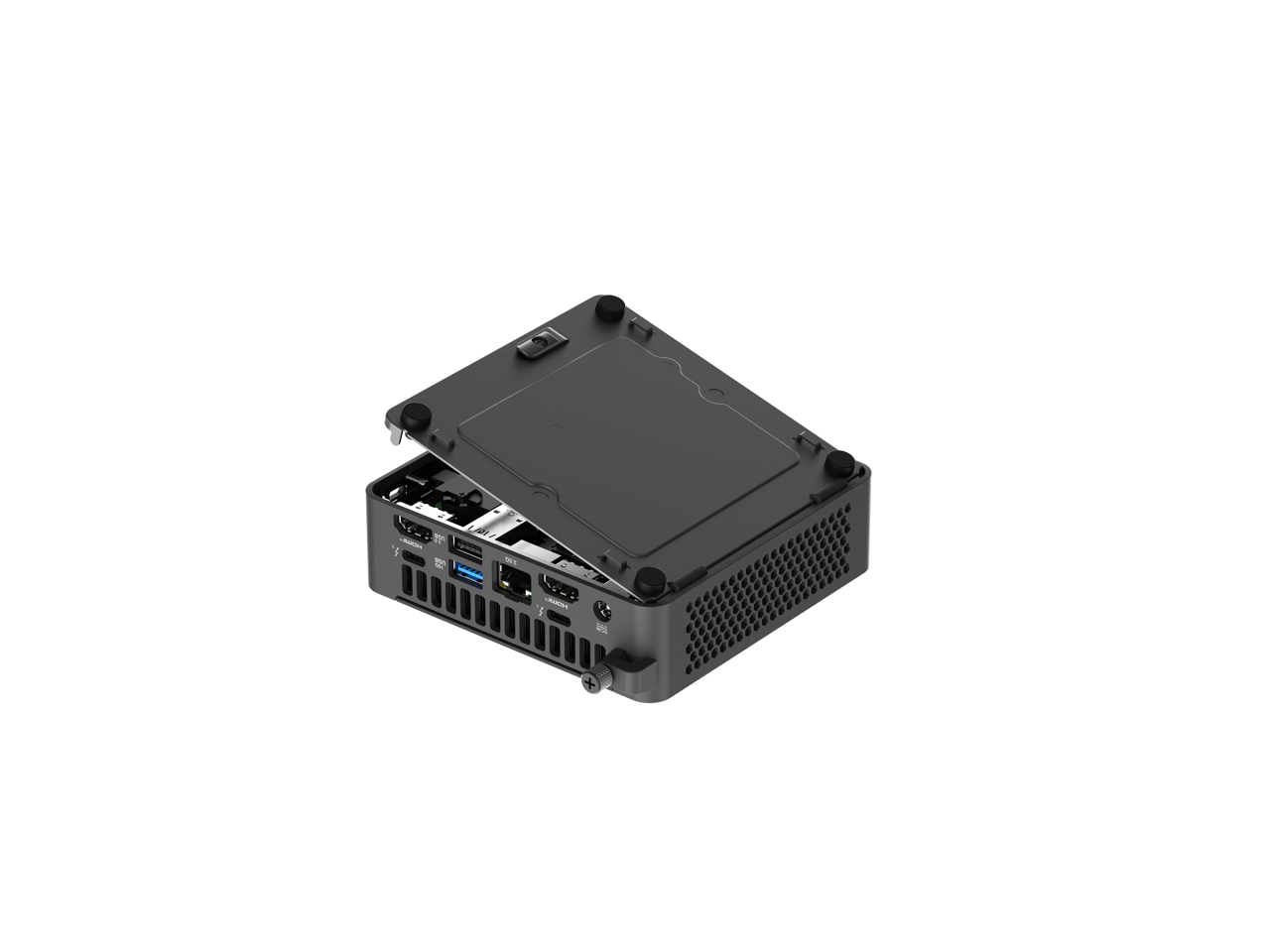 Alt View 8. ASUS - ASUS NUC 15 Pro RNUC15CRKU50000U Black Barebone w/ Intel Ultra 5 225H, Intel Arc 130T Graphics, US Cord.