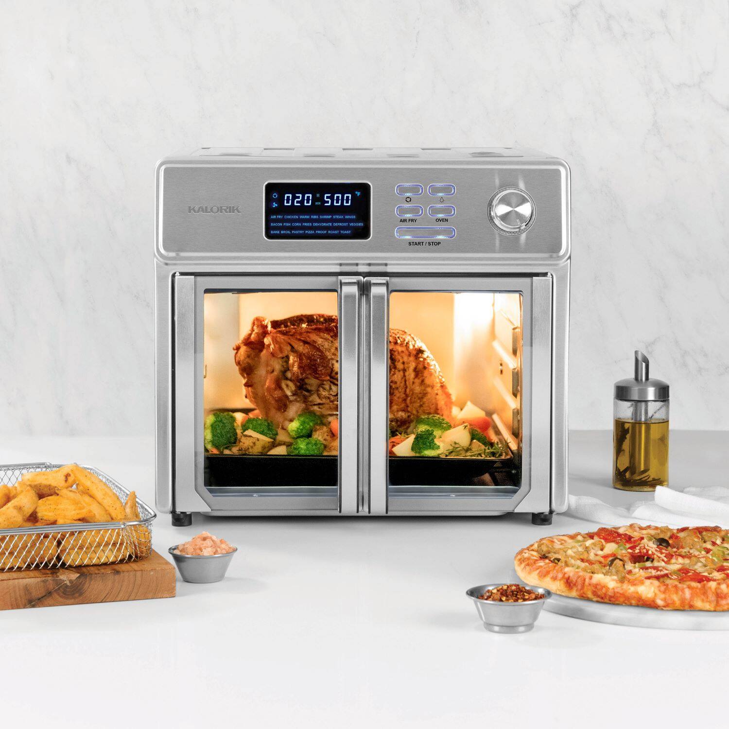 Alt View 16. Kalorik - 26qt Digital Maxx Air Fryer Oven - Stainless Steel.
