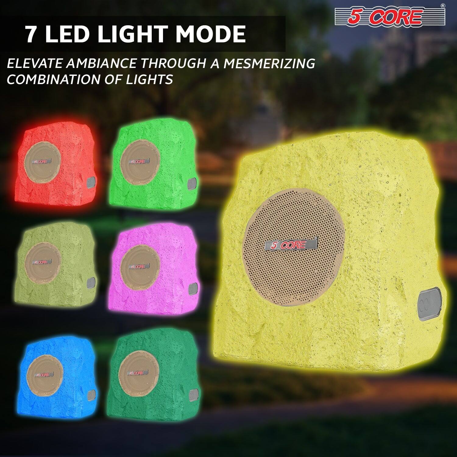 7 LED LIGHT MODE  
ELEVATE AMBIANCE THROUGH A MESMERIZING COMBINATION OF LIGHTS  

5 CORE