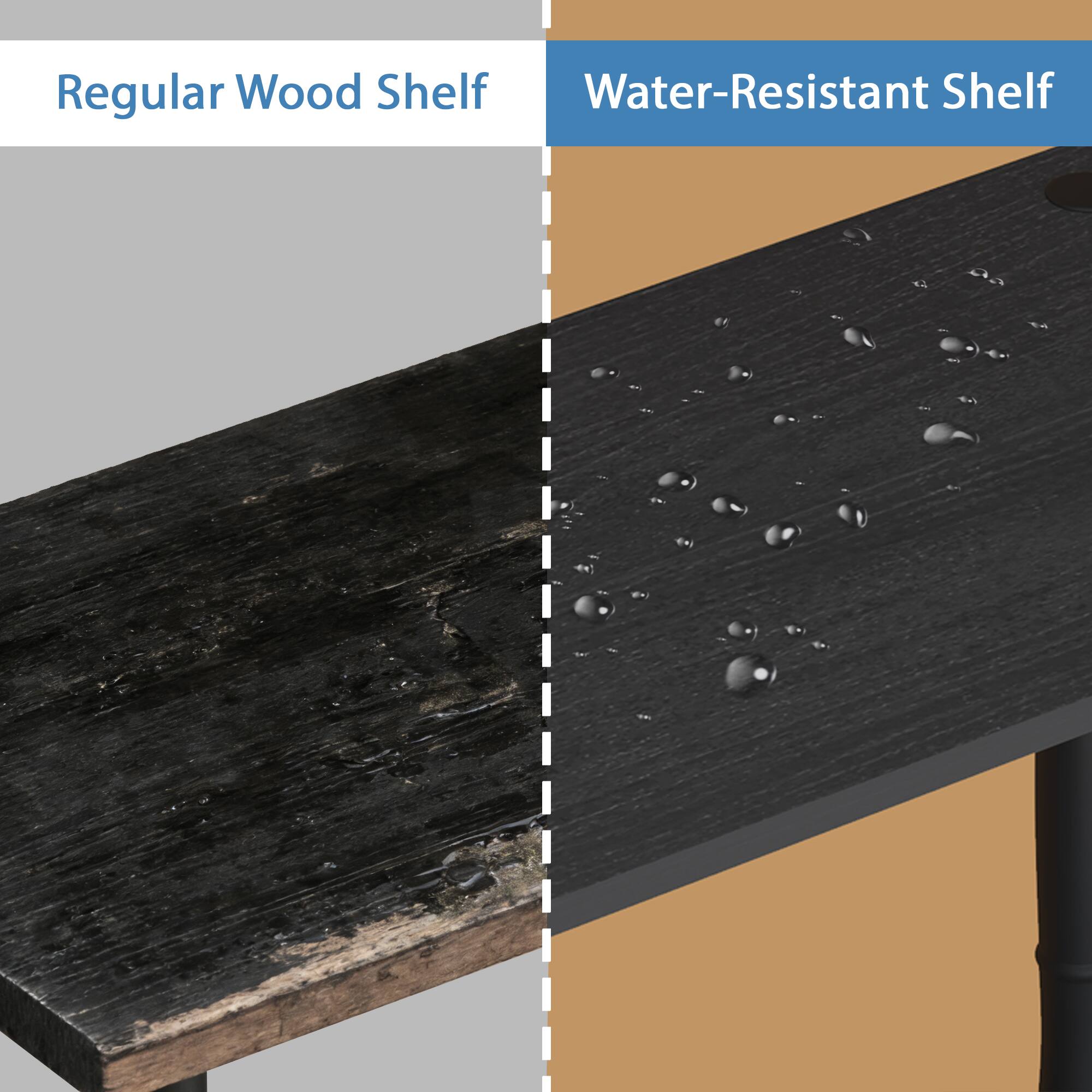 Regular Wood Shelf  
Water-Resistant Shelf